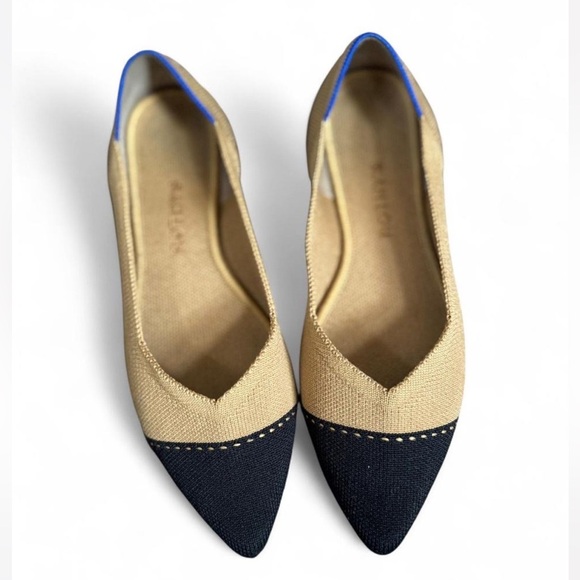 Rothy's Shoes - Rothy's The Point Dune Cap Toe Flats - Retired Design- size 8.5